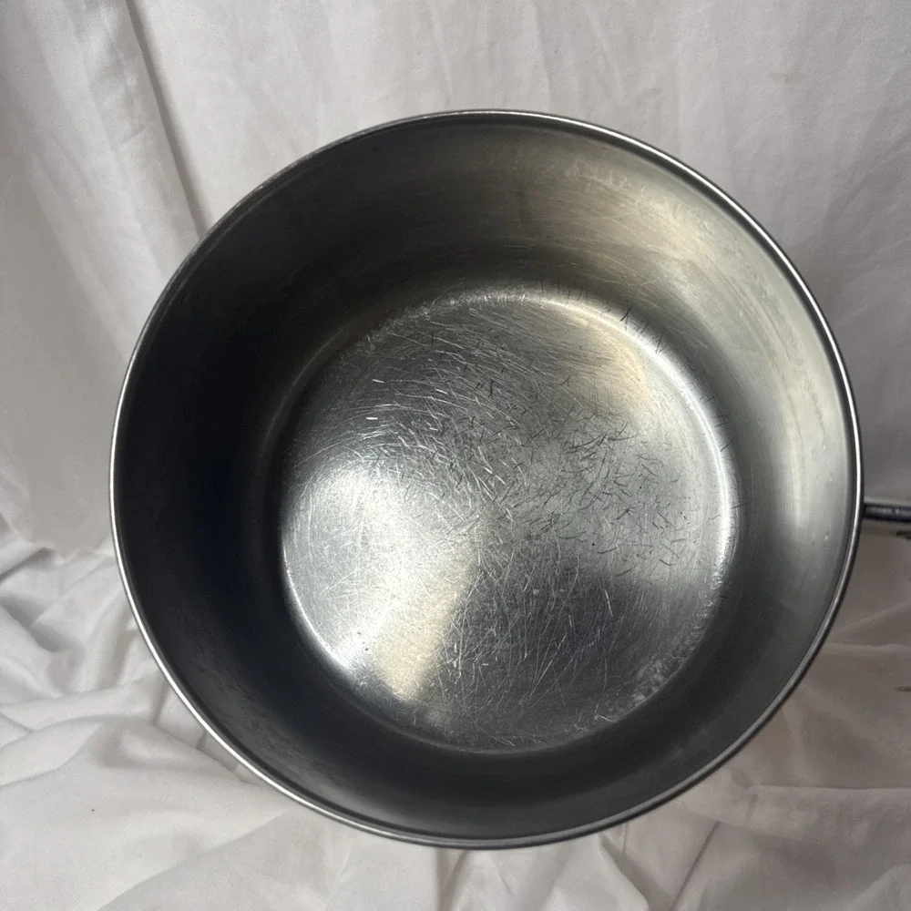 Vintage Revere Ware Sauce Pot Pan 2 Stainless Copper Clad 1 1/2 QT 1QT & Lids
